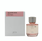 Zara Wonder Rose Intense bottle front, bold floral fragrance for everyday confidence.