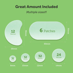 ZATKTK Pimple Patches 10mm for medium blemishes, flexible fit.