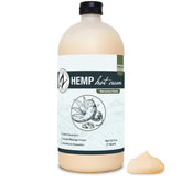Zatural Hemp Hot Cream bottle pour ideal for massage preparation