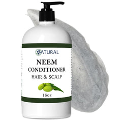 Zatural Neem Scalp & Hair Conditioner bottle for soft, manageable hair.
