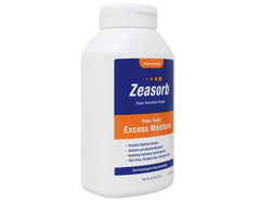 Zeasorb Excess Moisture powder texture shows its quick moisture absorption.