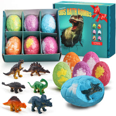 Zeewoo bath bombs with dino eggs create vibrant water colors safely for kids.