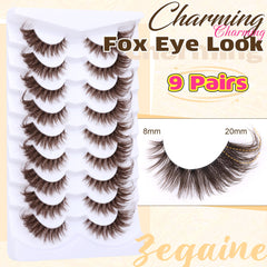 Zegaine clear band lashes highlight natural eye definition
