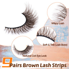 Zegaine natural-look wispy lashes create subtle everyday charm.