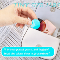 ZEJIA mini containers for travel-ready cosmetics fit in a purse.