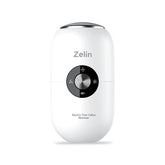 Zelin electric foot callus remover viewed from the front, compact for travel-ready pedicures.