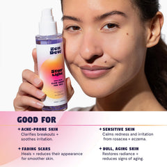 Zen Dew Star Light dropper detail emphasizes precise dosing.