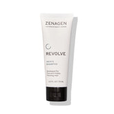 Zenagen Revolve men and thickening shampoo bottle showing plant-based formula for fuller-looking hair