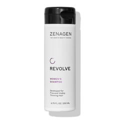 Zenagen Revolve bottle front promoting fuller-looking hair with a color-safe formula