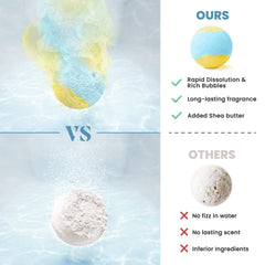 ZenBombs natural oils and shea butter may moisturize skin.