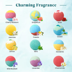 ZenBombs fragrance assortment showing varied scents for moods.