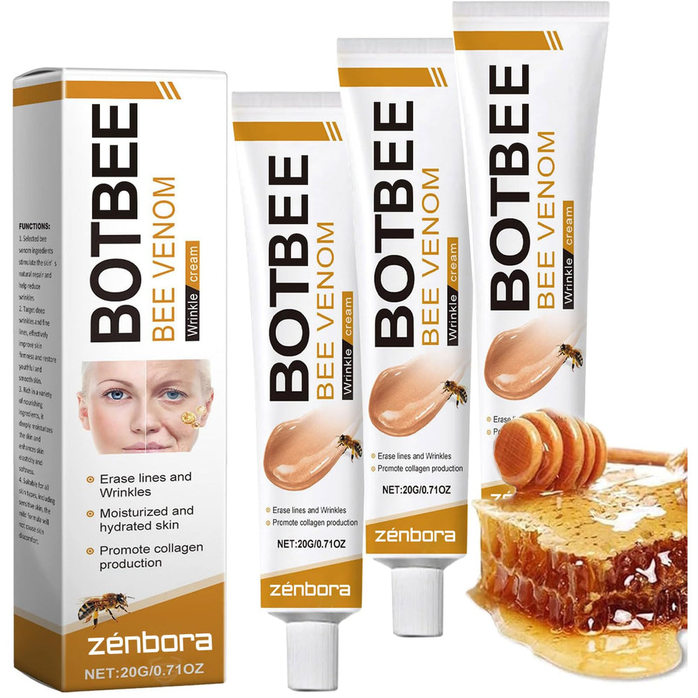 Zenbora bee venom cream jar showing rich texture for lifting and firming