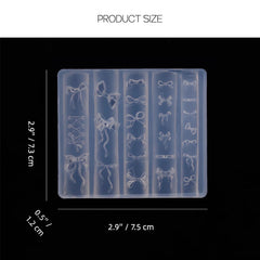Zenoco resin epoxy bow mold for mini charms and accessories.