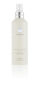 Zents Luminous Cashmere Body Oil bottle for lightweight hydration