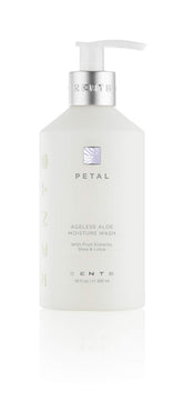 Zents Petal hand and body wash bottle pour shows easy daily cleansing and hydration.