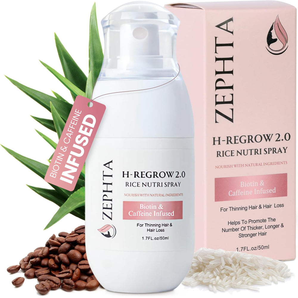Zephta H-Regrow bottle pour for easy scalp application and even coverage.