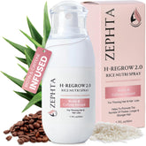 Zephta H-Regrow bottle pour for easy scalp application and even coverage.