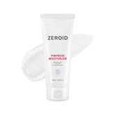 ZEROID Pimprove Moisturizer Cream texture close-up showing lightweight hydration for daily use.