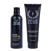 ZEUS beard wash set shampoo 8oz bottle for refreshed, hydrated beard