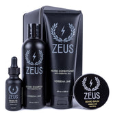 ZEUS Everyday Beard Kit box open, gift-ready beard care set for the user