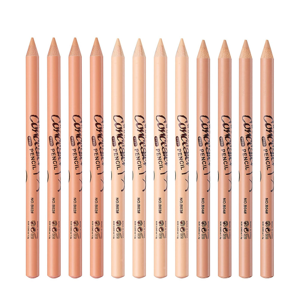 ZEVNI Wonder Concealer Pencil 12p kit close-up showing compact portability and color trio range.