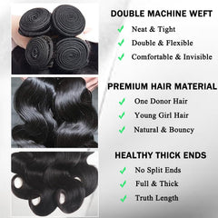 ZGGTL body wave bundles 20inch offering seamless blends for long, voluminous looks