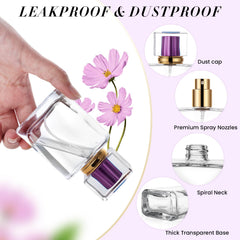 ZHENGYAOYANG glass perfume atomizer spray delivers a fine mist for precise application.