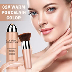 ZHISHUDL AirBrush spray demonstrates even application for a soft matte look.