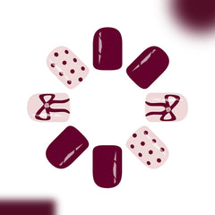 ZIFANHU glue-on nails kit demonstrating quick, secure DIY manicure