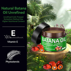 ZIIDII batana oil texture closeup highlights vitamin E and scalp care benefits.