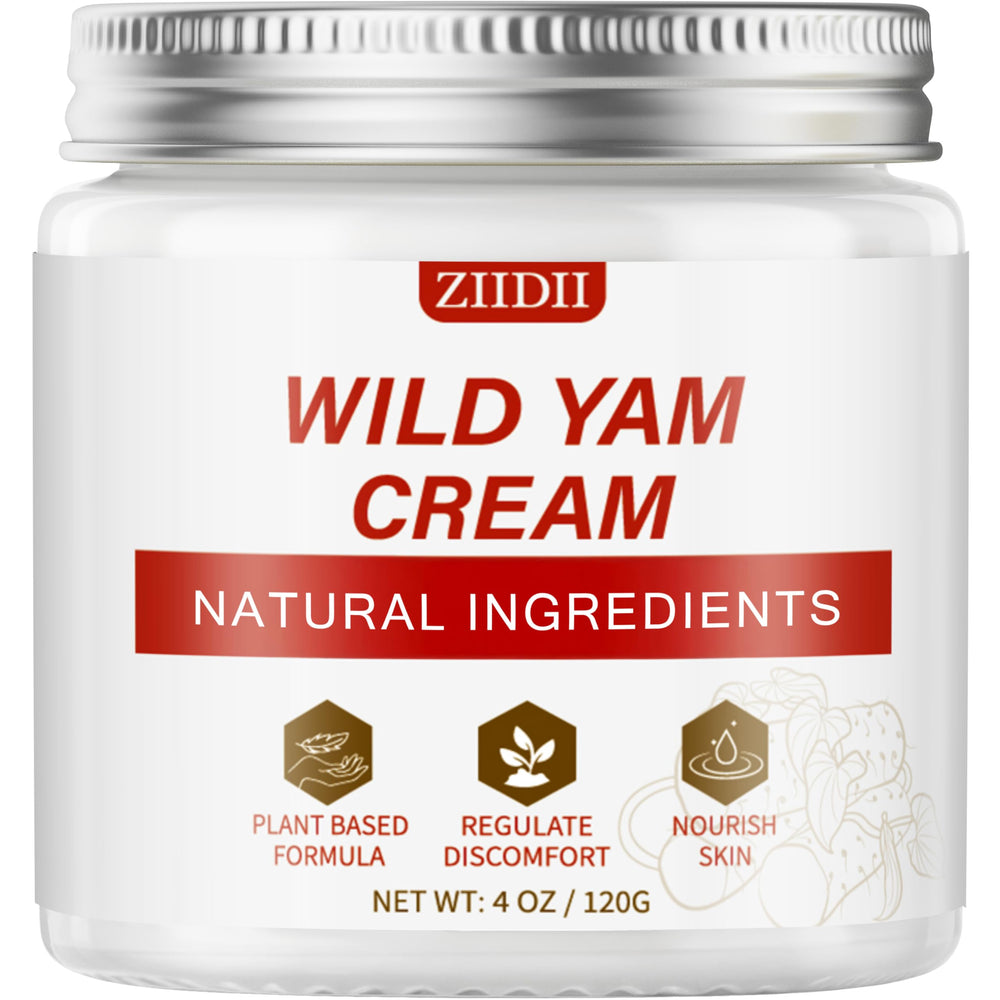 ZIIDII Wild Yam Cream tub close-up showing rich hydration for daily skin care