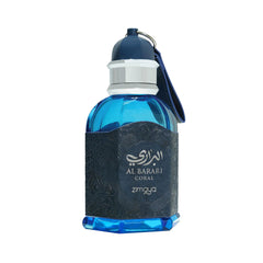 Zimaya Al Barari Coral packaging display suggests premium unisex fragrance