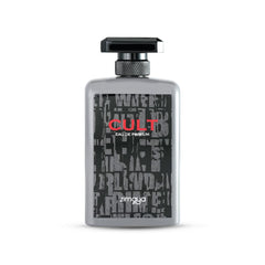 Zimaya Cult unisex eau de parfum bottle front view for everyday elegance and long-lasting wear.