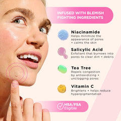 Goo Getter nose pore strips on the nose for clearer pores
