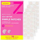 ZitSticka Goo Getter patch on face closeup showing discreet coverage and moisture drawing.