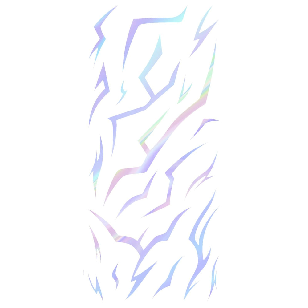 Zizzy Zuzim iridescent tattoo arm designs for bold party looks