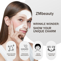 ZMBeauty forehead patch applied on clean skin showing target area.