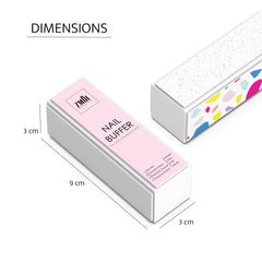 ZMOI buffer in use demonstrating 4-way surfaces for smoothing nails