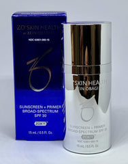 ZO Skin Health sunscreen-primer SPF 30 travel size for lightweight protection and makeup-ready finish