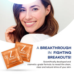 Close-up of ZocuZap wipe texture for gentle makeup removal