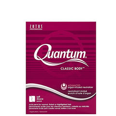 Zotos Quantum Classic Body Acid Perm bottle pour enables precise application for defined waves.
