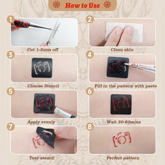 ZPTYCHZ included gloves keep hands clean during tattooing sessions.
