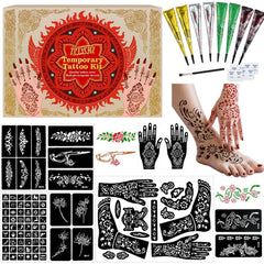 ZPTYCHZ temporary tattoo kit color swatches show vibrant inks for expressive, long-lasting designs.