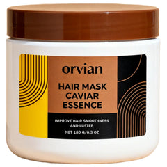 ZPX Orvian Caviar Hair Mask bottle pour showing easy frizz control and shine