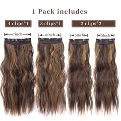 ZQIAN BEAUTY 7in 4-clip weft closeup demonstrates secure, lightweight attachment.