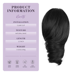 Soft synthetic fibers of the ZQIAN BEAUTY ponytail look natural and full
