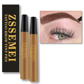 ZSSEMEI auburn eyebrow pen close-up of the four-pronged tip for natural brows.