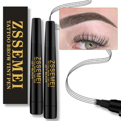 ZSSEMEI waterproof eyebrow pen showing lasting color for all day wear
