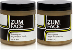 Zum Face Sugar Scrub jar closeup showing gentle exfoliation with natural oils