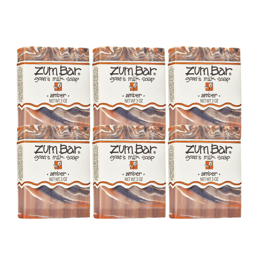 Zum Indigo Wild Goat Milk Soap Amber bar closeup highlighting nourishing formula for hands and body
